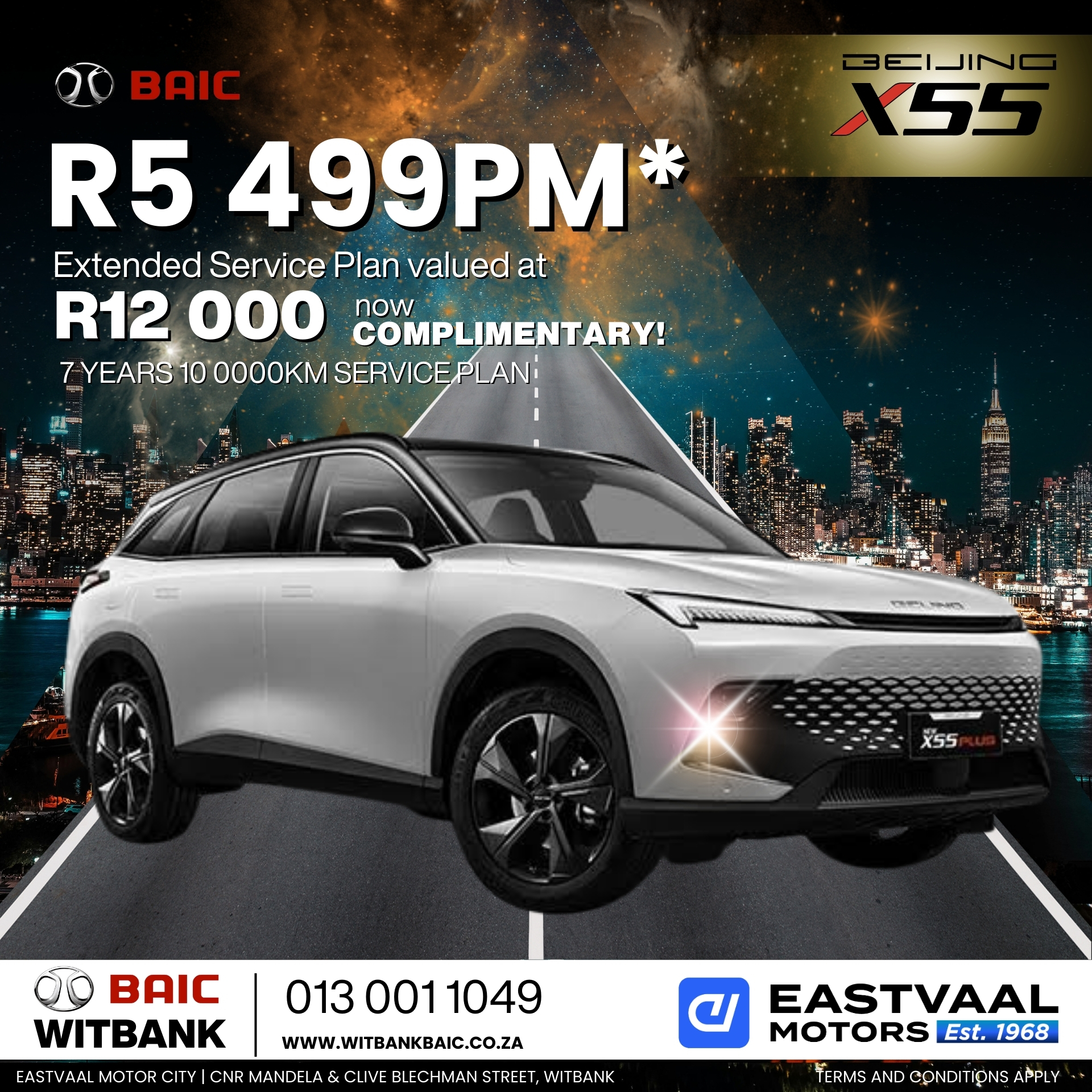 Drive into July with unbeatable deals on BAIC! Visit Eastvaal Motor City and discover your new ride. image from Eastvaal Motors
