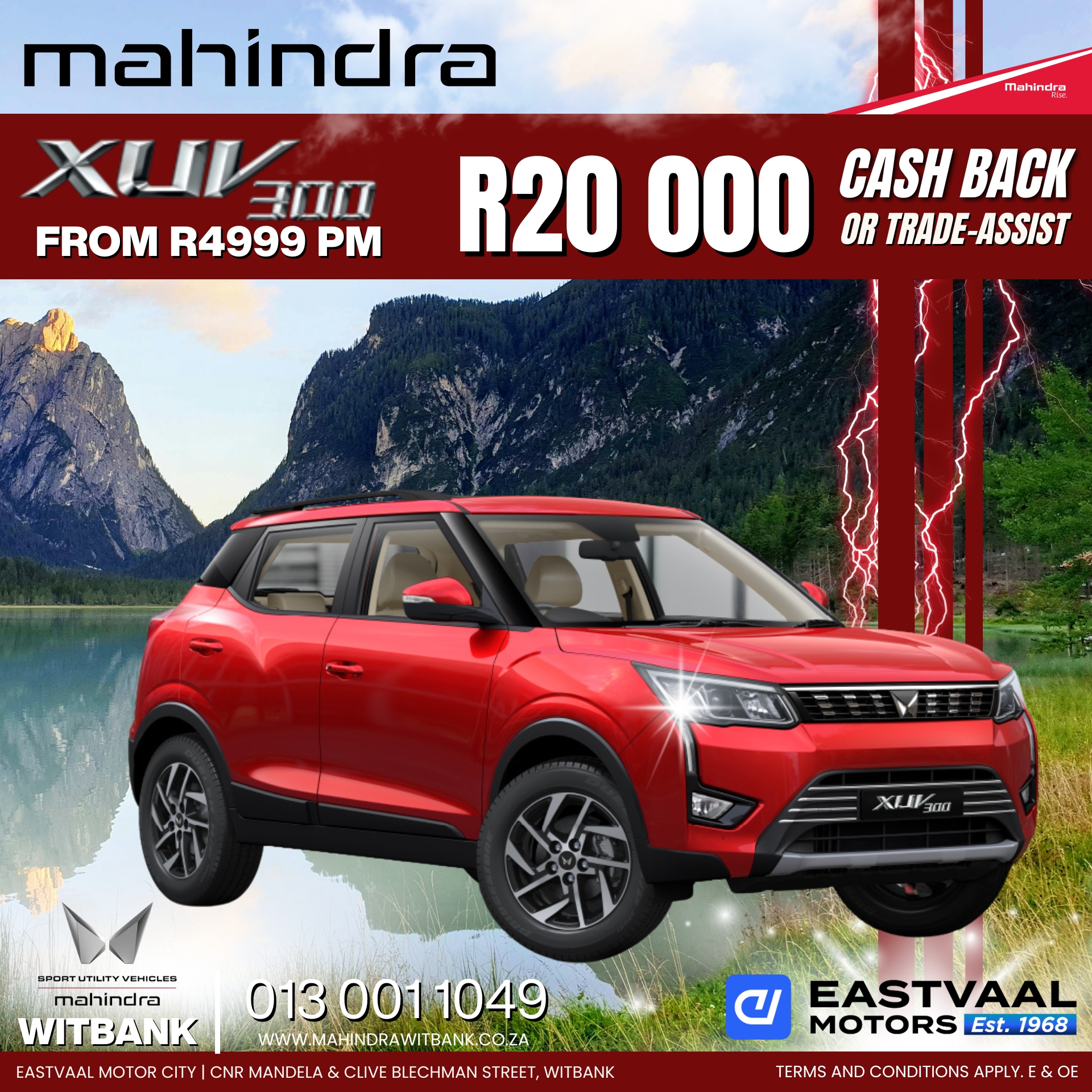Drive into July with unbeatable deals on Mahindra vehicles at Eastvaal Motor City! image from Eastvaal Motors