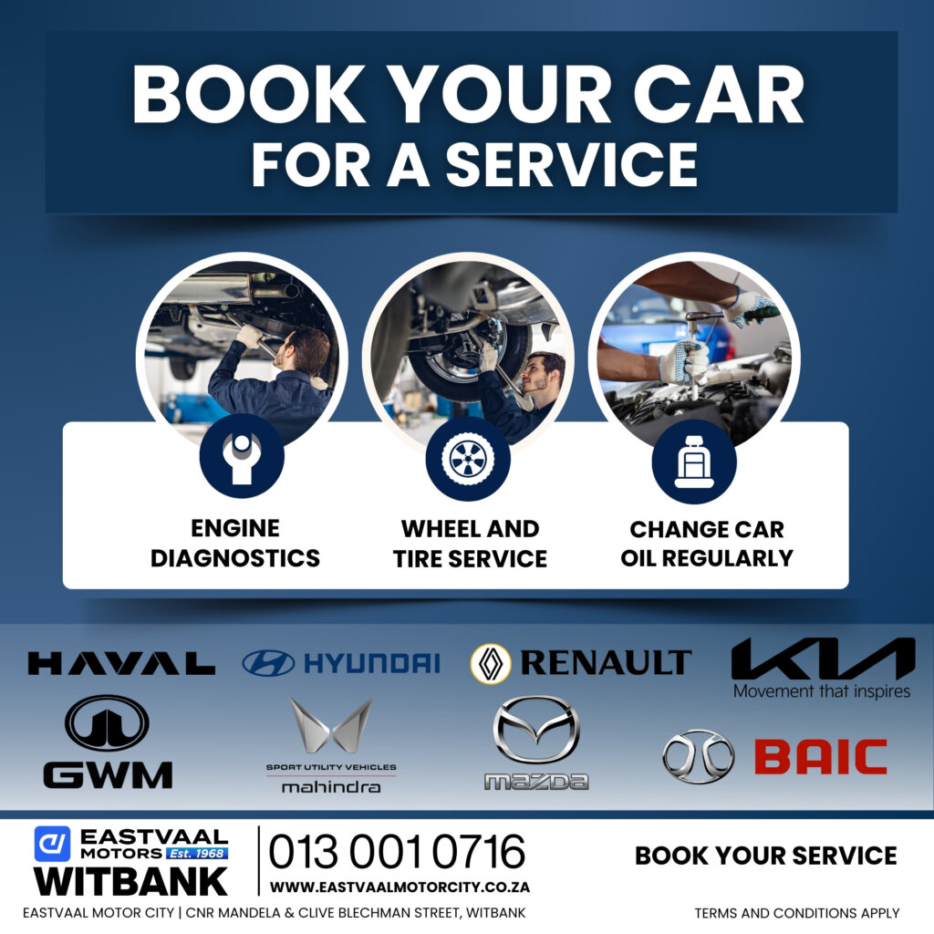 Keep your vehicle running smoothly. Book your service today at Eastvaal Motor City! image from 