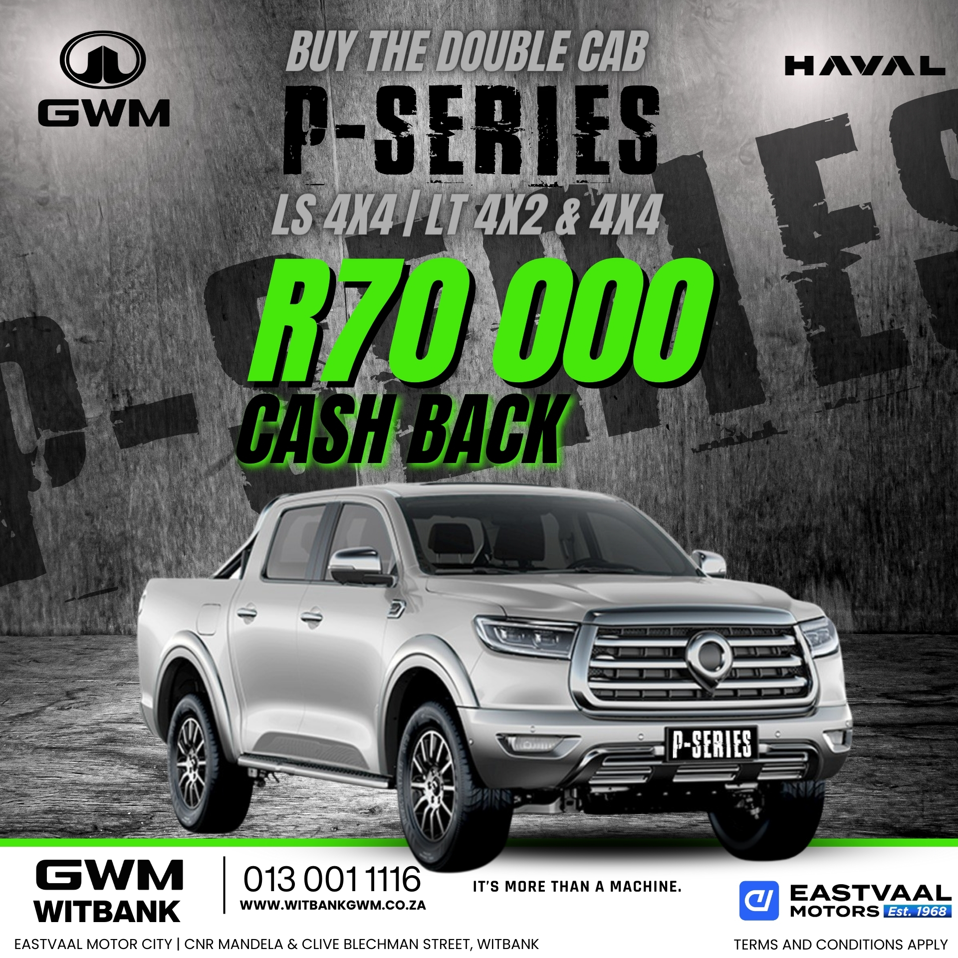 Discover the unmatched luxury and rugged reliability of Haval GWM this July at Eastvaal Motor City! image from 