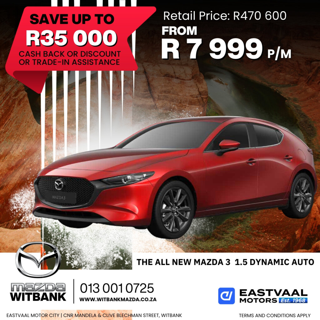 Unleash your adventure this July with Mazda! Special offers on all models at Eastvaal Motor City image from Eastvaal Motors