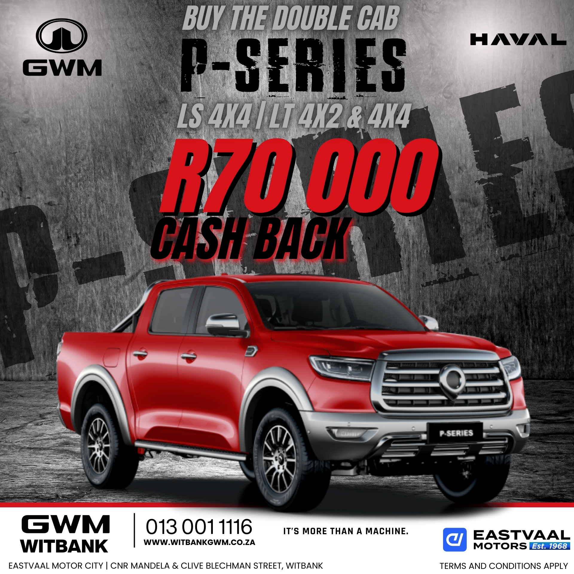 This July, explore new horizons in style with Haval GWM. Visit us for exclusive deals! image from Eastvaal Motors