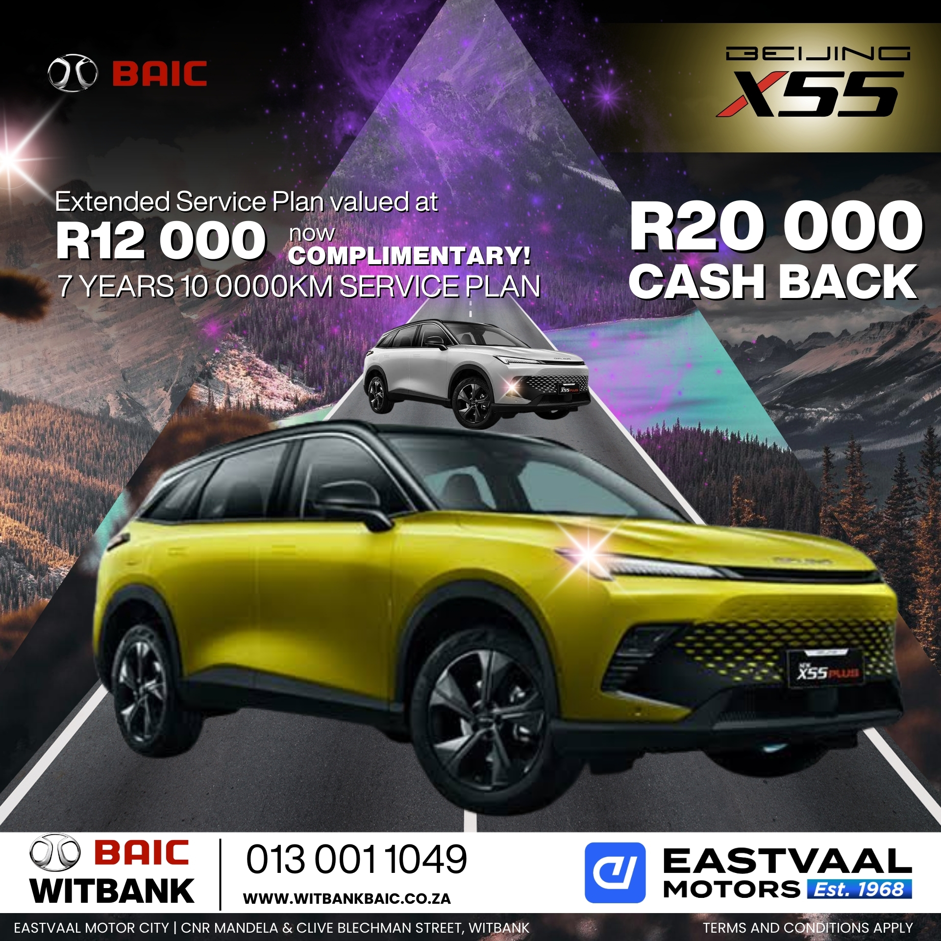 Discover the BAIC advantage this July at Eastvaal Motor City. Quality, performance, and great deals await! image from 