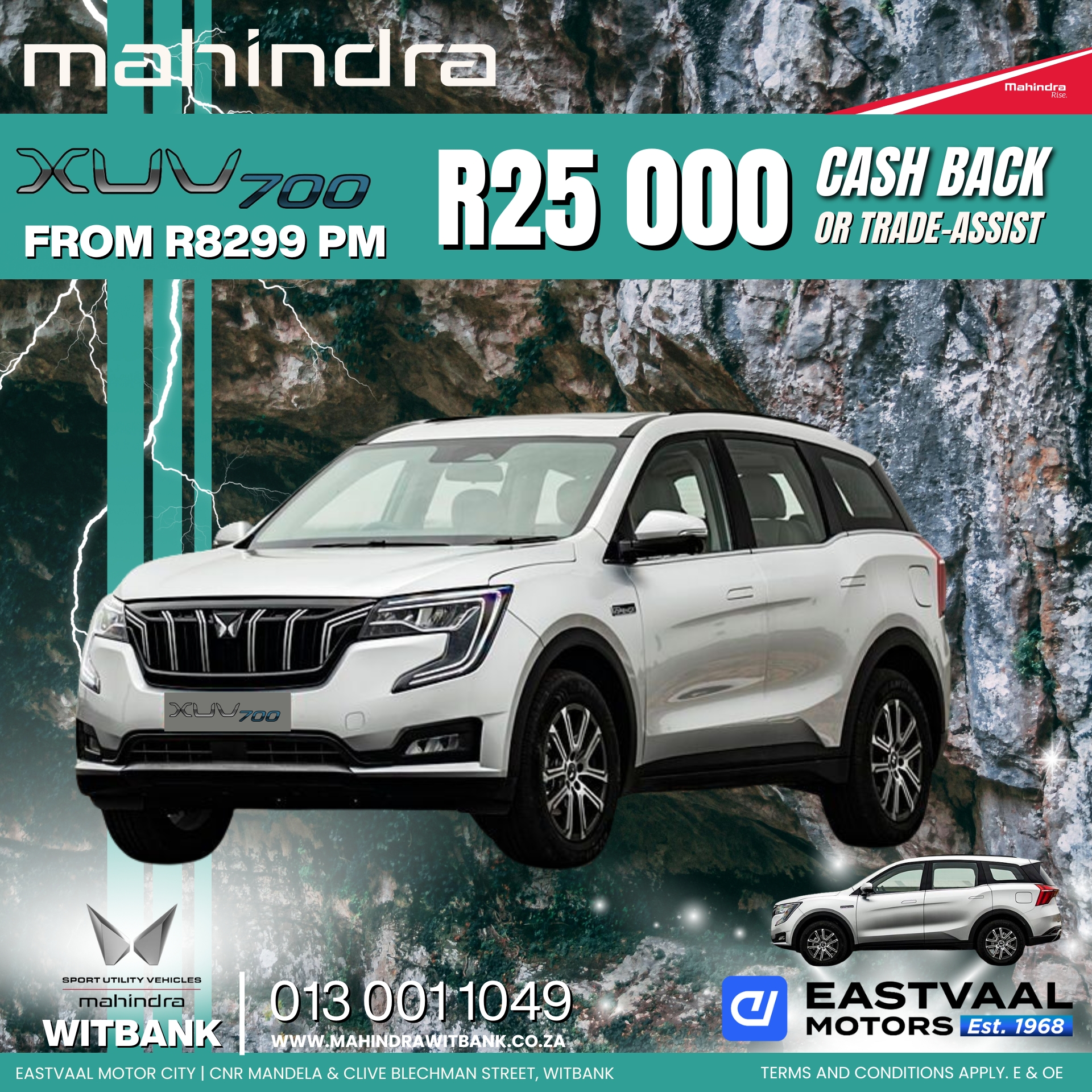 Kick off July in style with a brand new Mahindra from Eastvaal Motor City. Visit us now for amazing offers! image from Eastvaal Motors