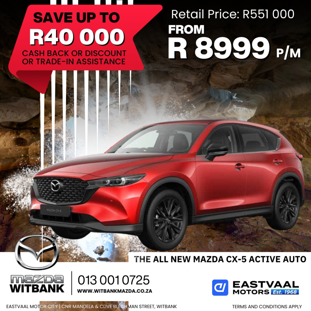 Zoom into July with the style and performance of a Mazda! Find your perfect match at Eastvaal Motor City. image from Eastvaal Motors