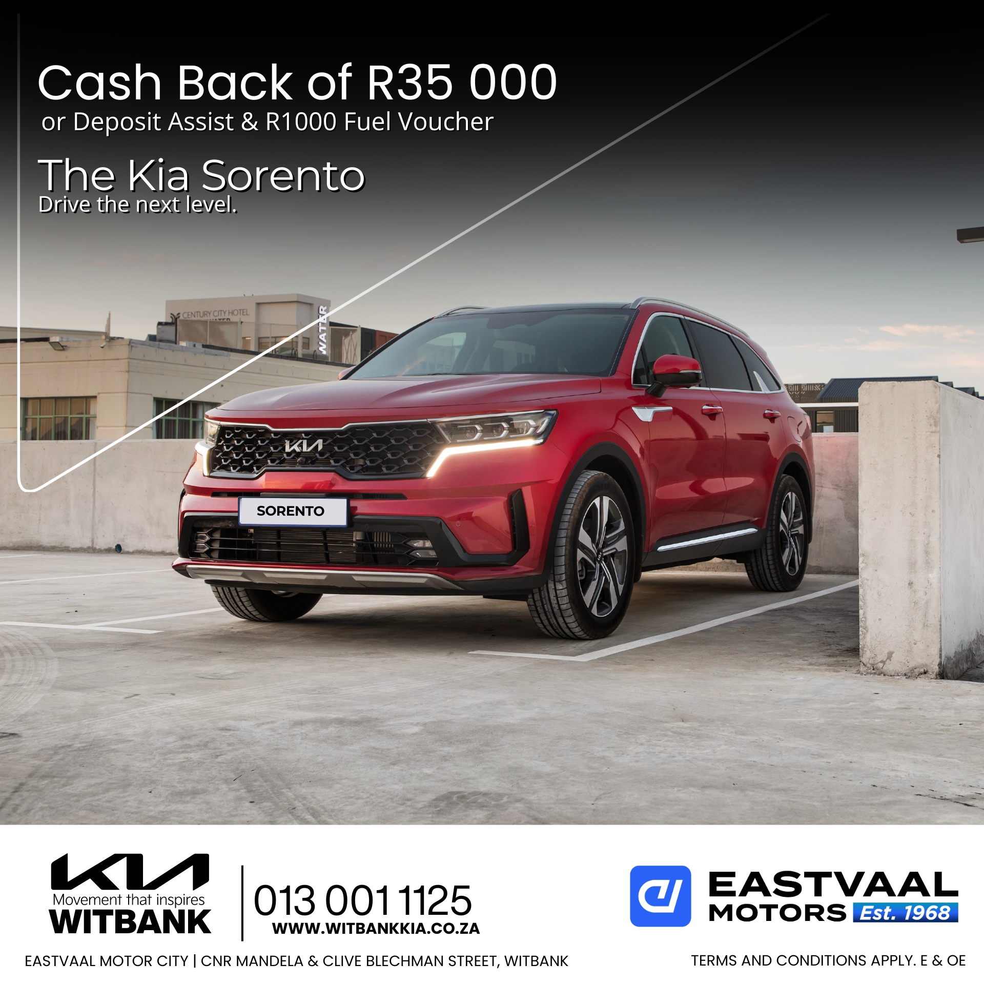 Upgrade your ride this July with amazing deals on Kia vehicles at Eastvaal Motor City.” image from Eastvaal Motors