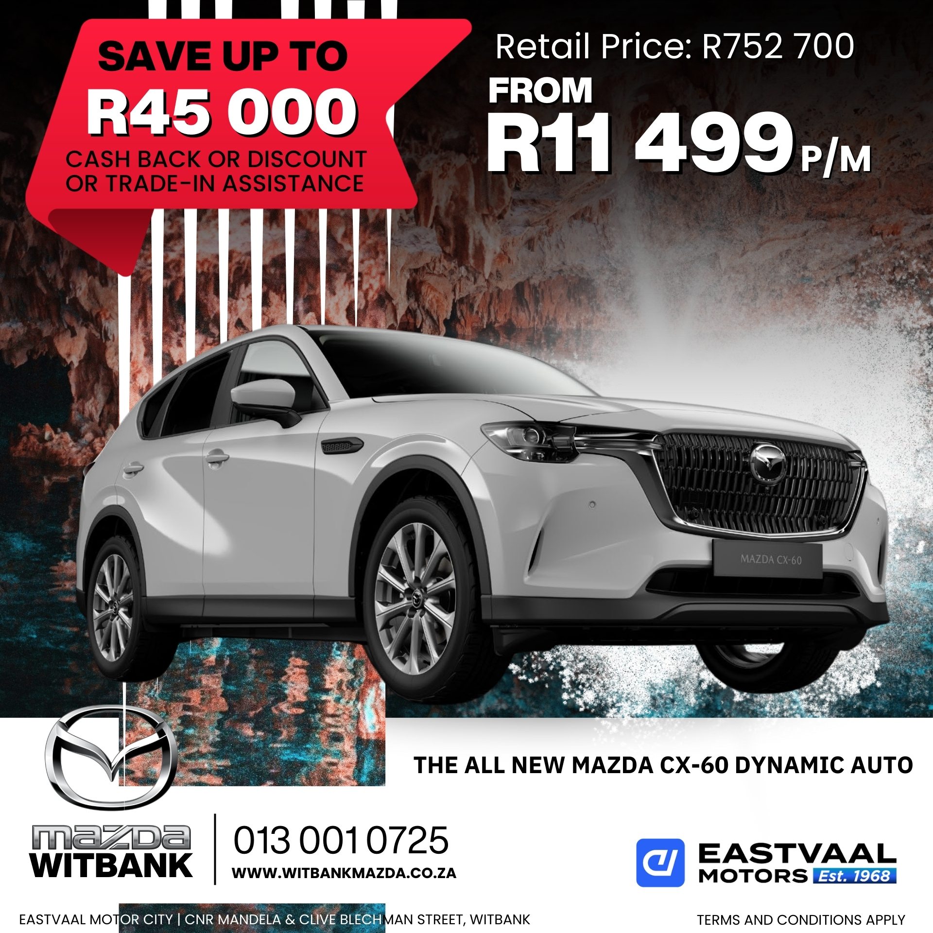 Drive into the future with a brand new Mazda this July! Visit Eastvaal Motor City and discover unbeatable deals. image from 