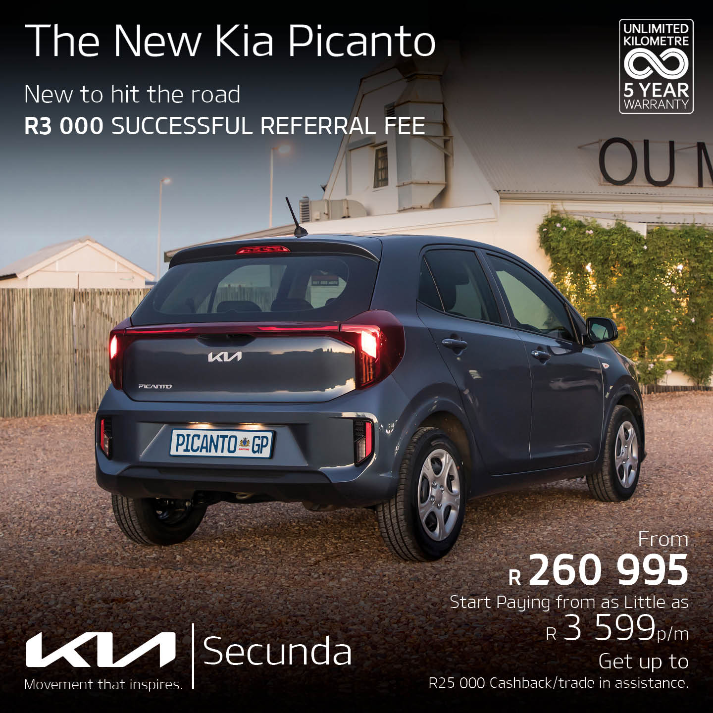 NEW to hit the road -The new KIA Picanto image from Eastvaal Motors