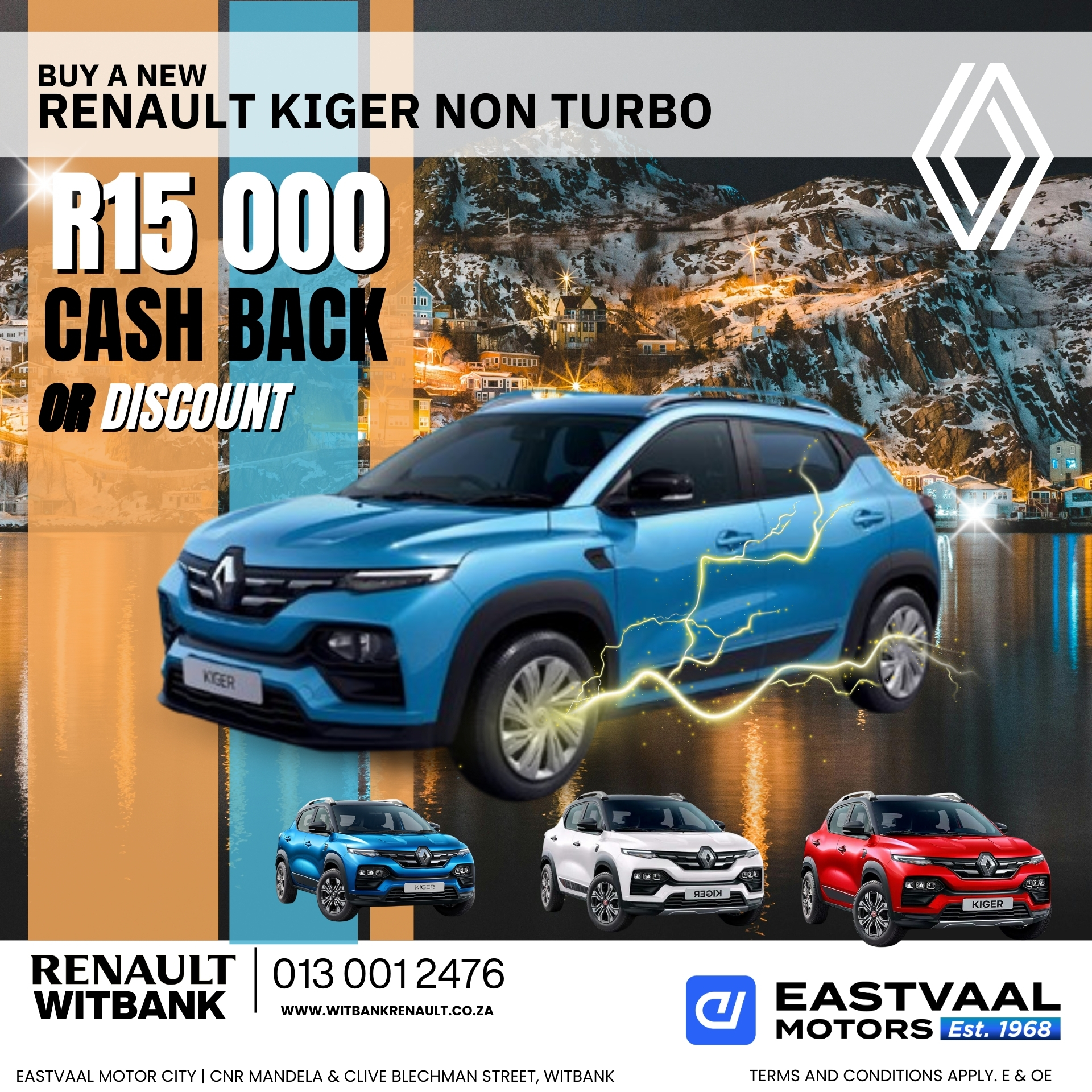 Step into luxury and performance this July with a new Renault from Eastvaal Motor City. image from 