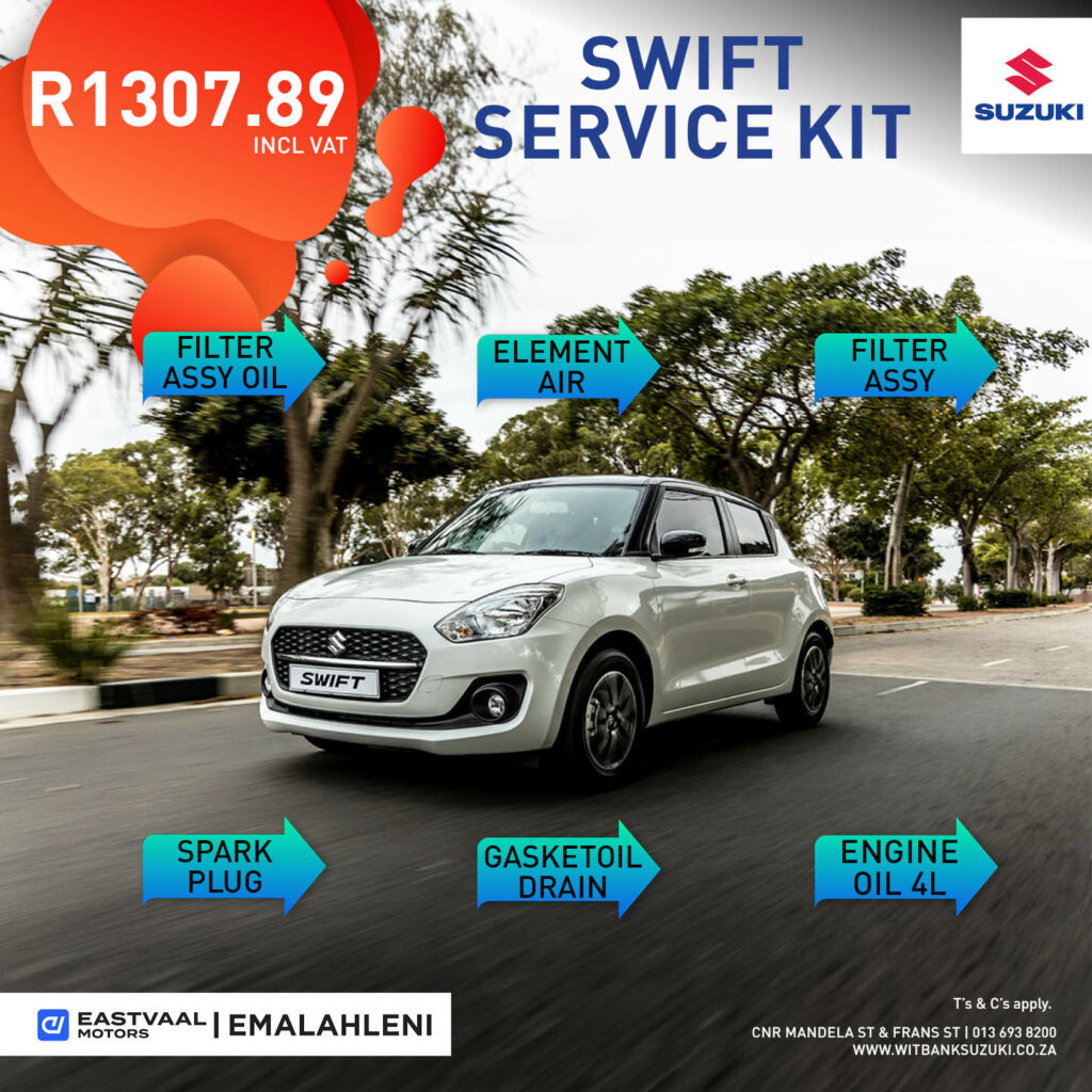 Swift Service Kit image from Eastvaal Motors