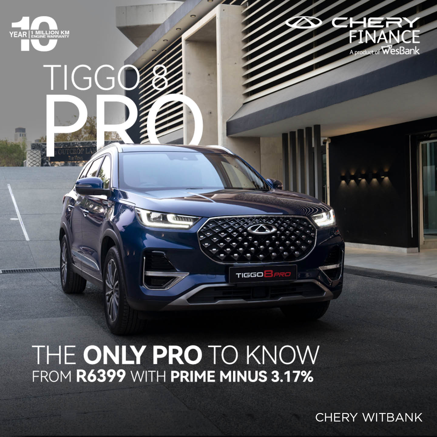 Executive appeal is what you can expect from the first class TIGGO 8 Pro image from 