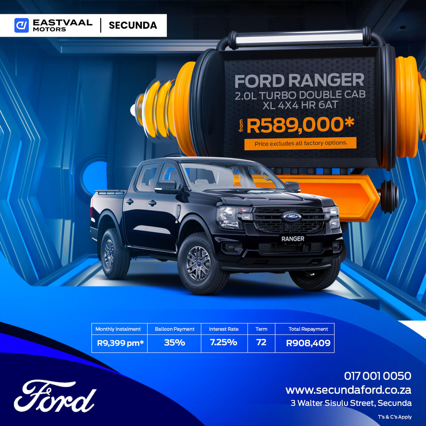 Truck month is here! Ford Ranger 2.0L Turbo D/B XL 4×4 HR 6AT image from 