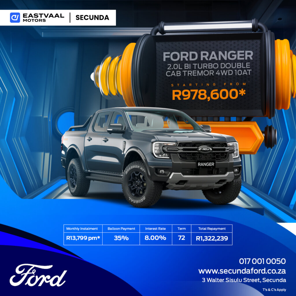 Ford Ranger 2.0L Bi Turbo Double Cab TREMOR 4WD 10AT image from Eastvaal Motors
