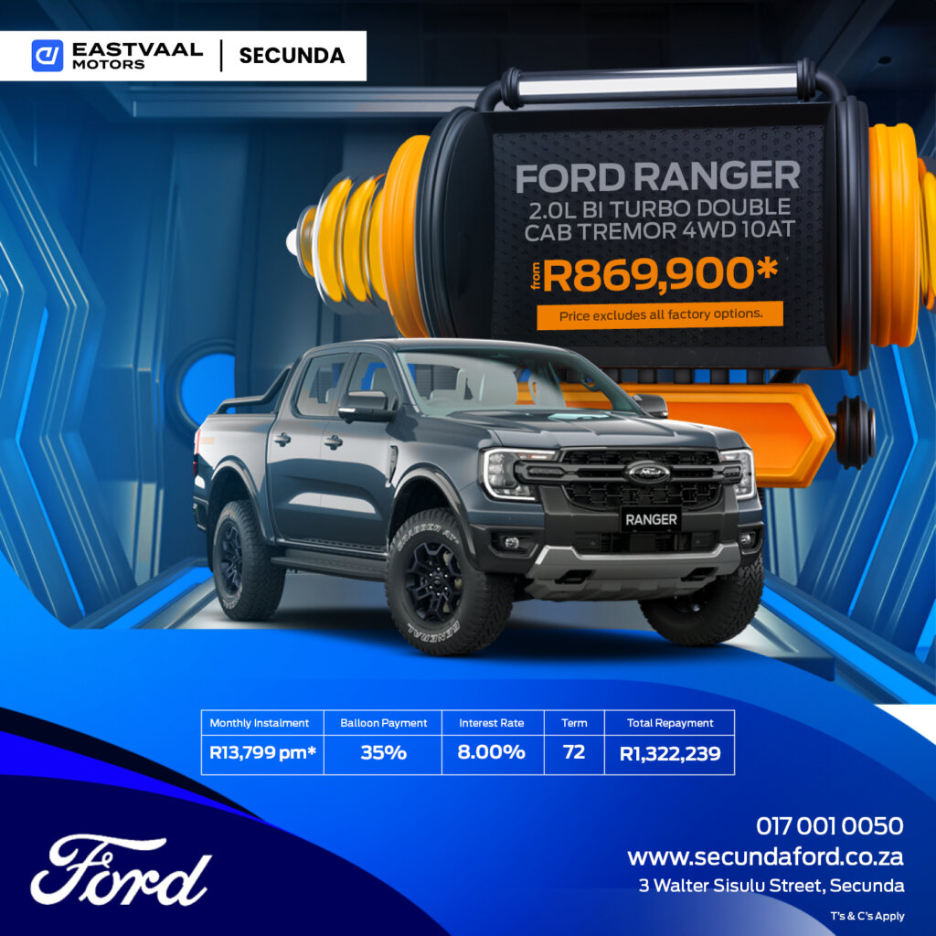 Ford Ranger 2.0L Bi Turbo Double Cab TREMOR 4WD 10AT image from Eastvaal Motors