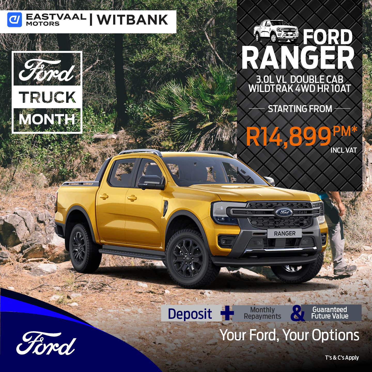 Ford Ranger 3.0L V6 Double Cab WildTrak 4WD HR 10AT image from 