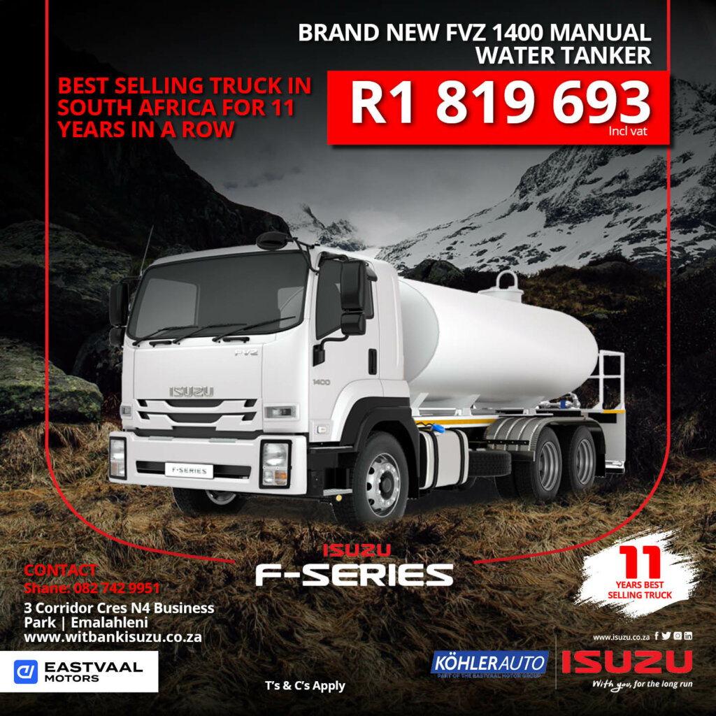 FVZ 1400 Manual Water Tanker image from 