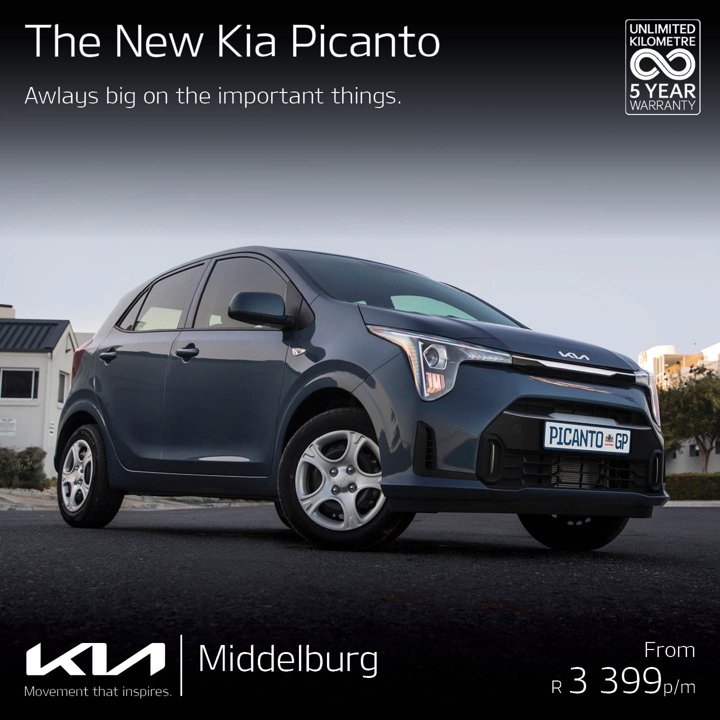 New KIA Picanto image from Eastvaal Motors