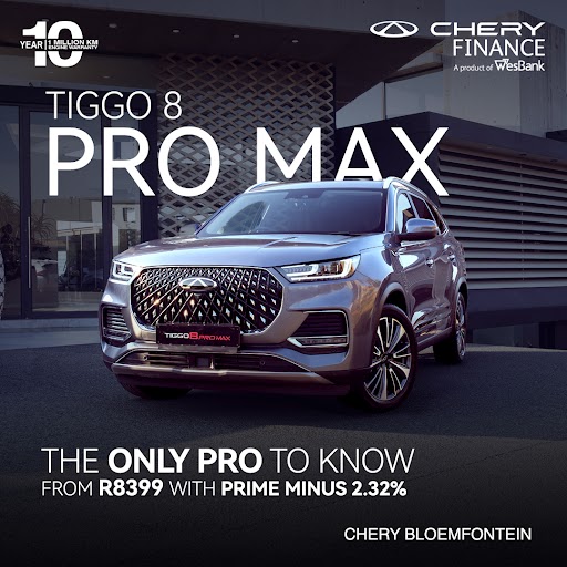 The First class TIGGO 8 Pro Max image from Eastvaal Motors