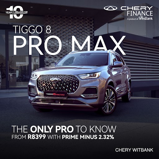 The First class TIGGO 8 Pro Max image from Eastvaal Motors