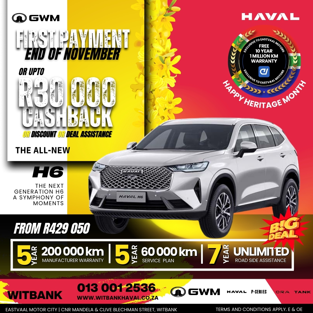 Heritage Month is Here – Cruise in Your New Car with Eastvaal Motor City’s Big Deals! image from Eastvaal Motors