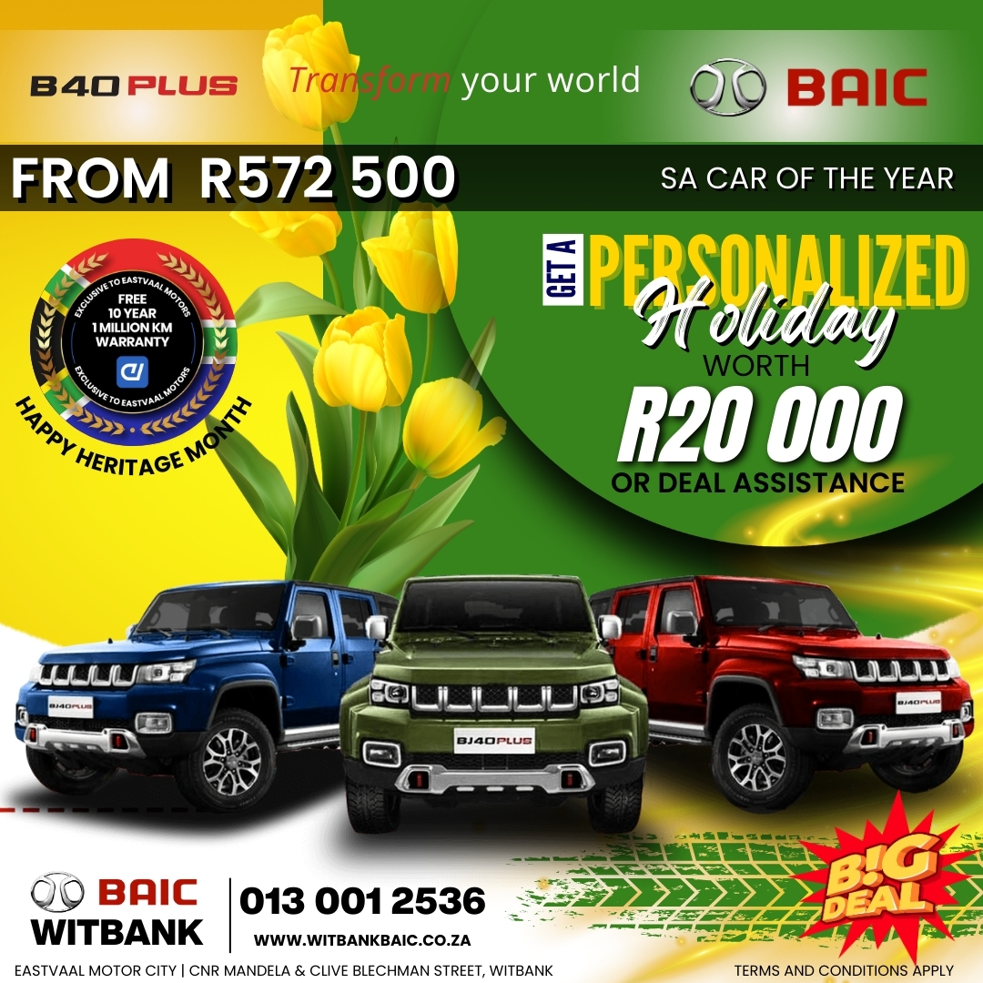 Drive South African Pride with Eastvaal Motor City’s Heritage Month Specials! image from Eastvaal Motors