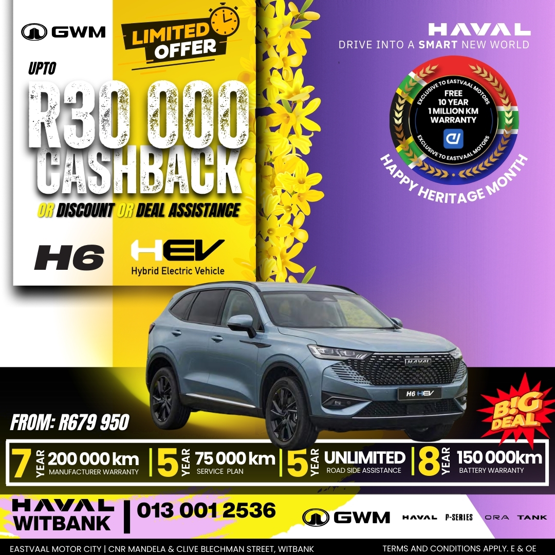 Heritage Month Specials – Your New Ride Awaits at Eastvaal Motor City! image from Eastvaal Motors