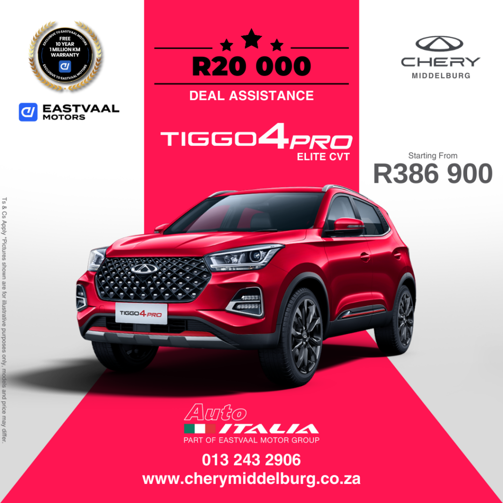 Chery Tiggo 4 Pro Elite CVT – Spring image from Eastvaal Motors