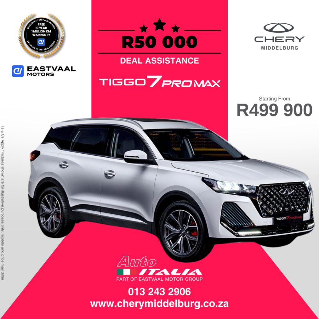 Chery Tiggo 7 Pro Max – Spring Deal image from Eastvaal Motors