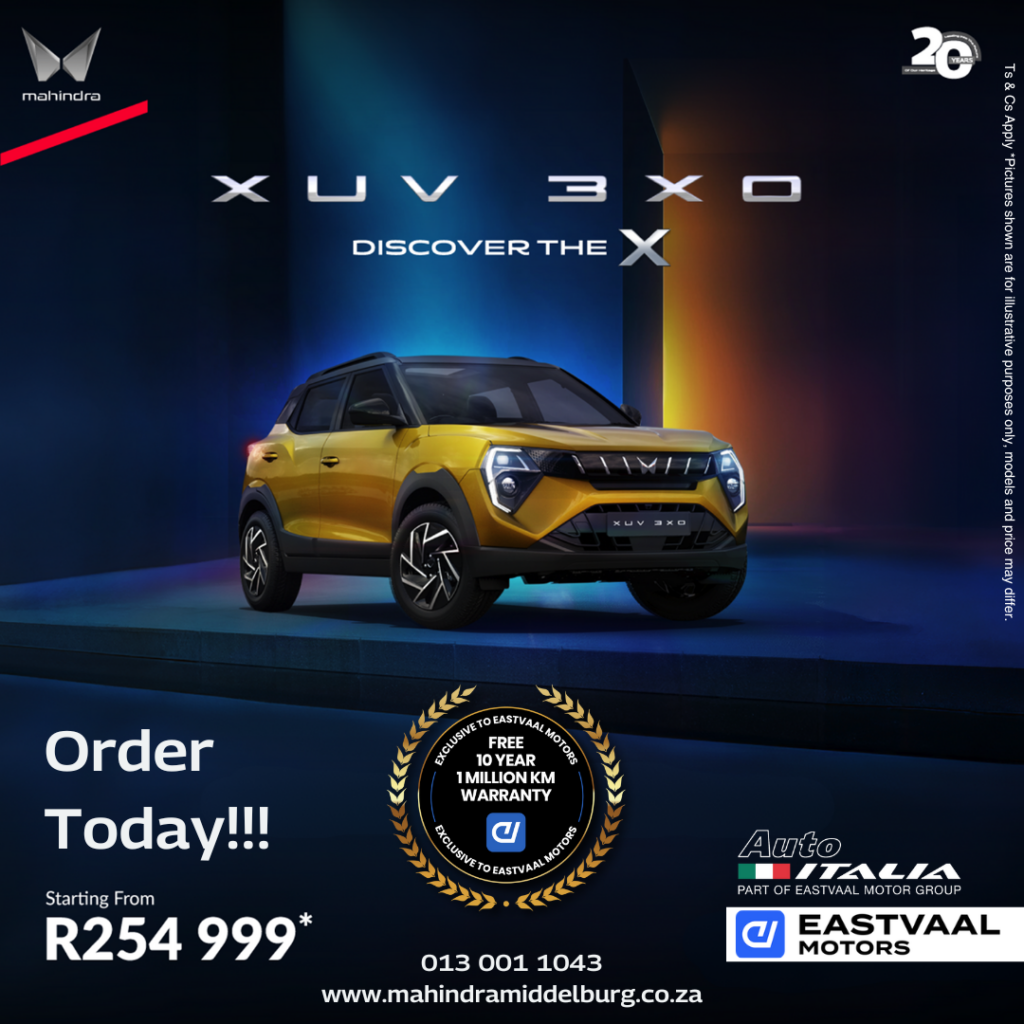 The New Mahindra XUV 3X0 – image from Eastvaal Motors