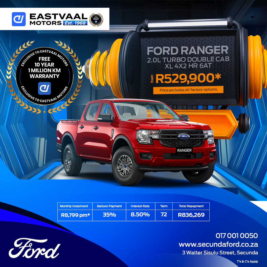 Ford Ranger 2.0L Turbo Double cab XL 4×2 HR 6AT image from Eastvaal Motors