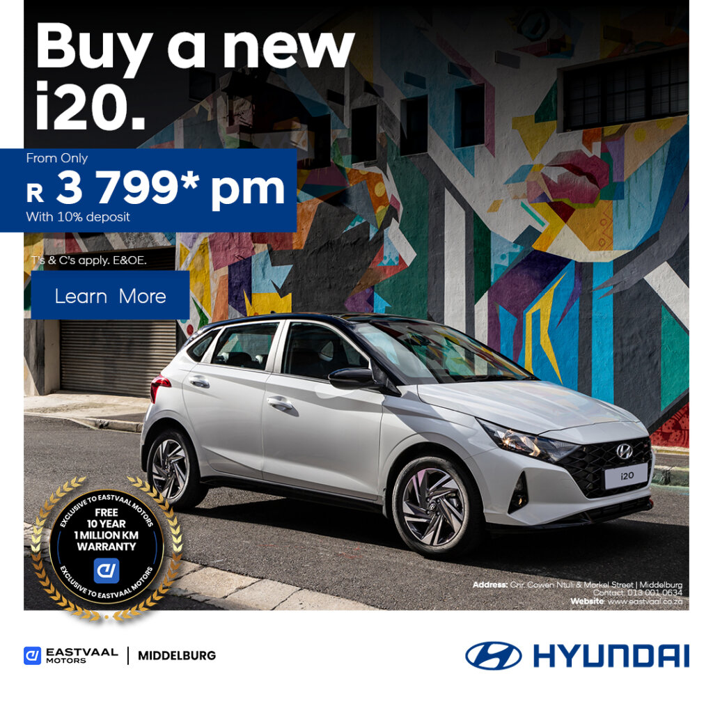 Hyundai i20 image from Eastvaal Motors