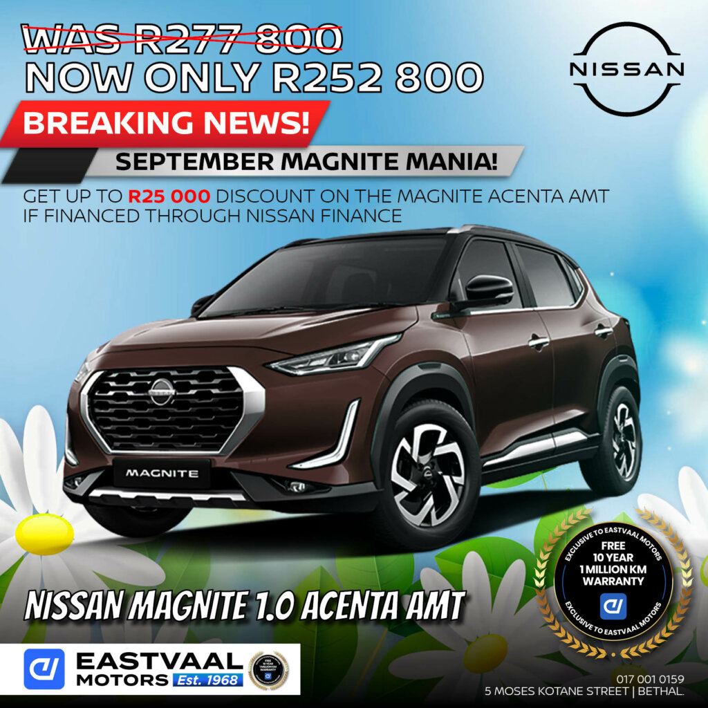 Nissan Magnite Acenta AMT image from Eastvaal Motors