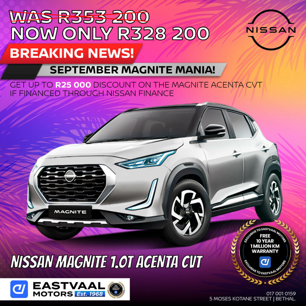 Nissan Magnite 1.0T Acenta CVT image from Eastvaal Motors