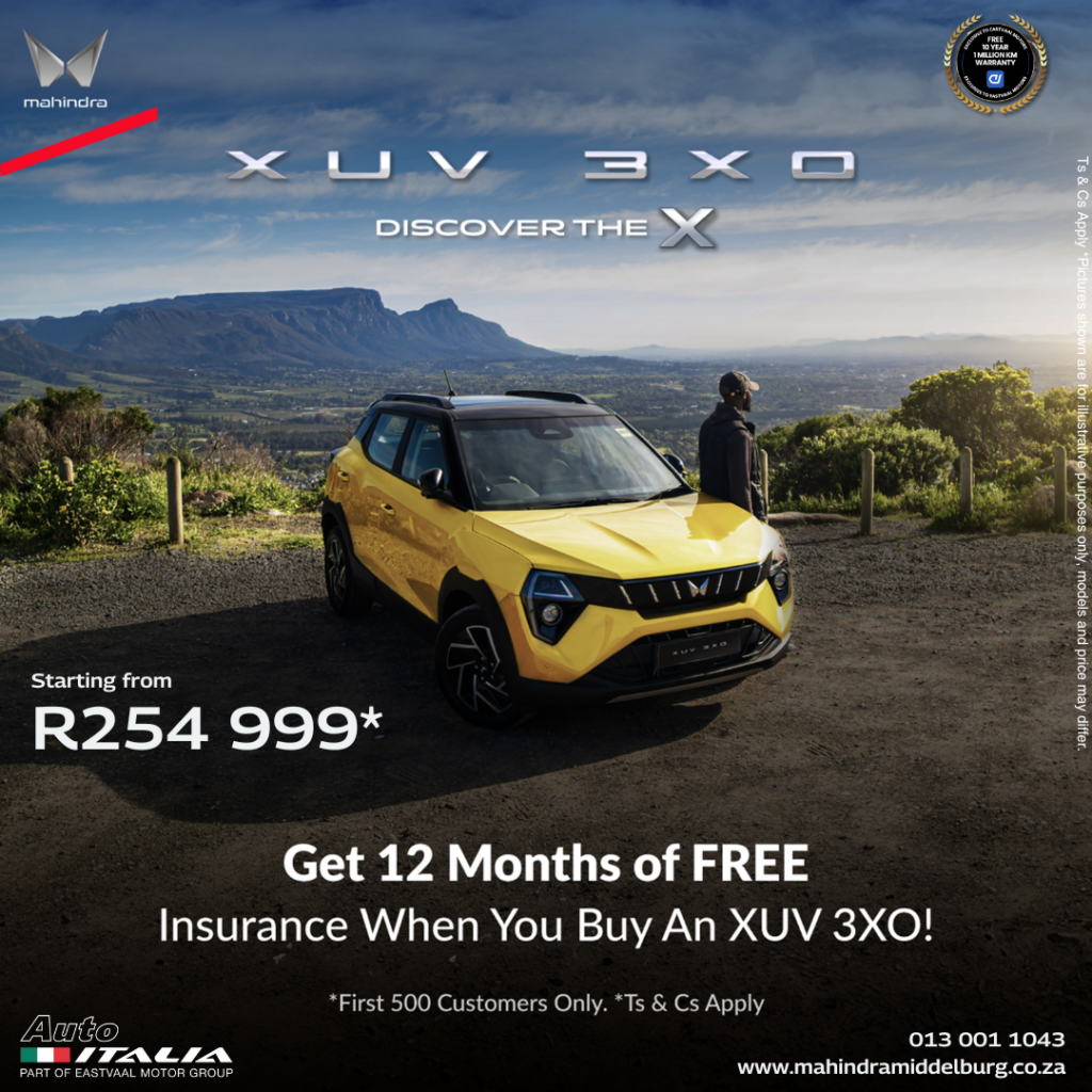 1 Year Free Insurance for the first 500 Buyers – Mahindra XUV 3XO image from Eastvaal Motors