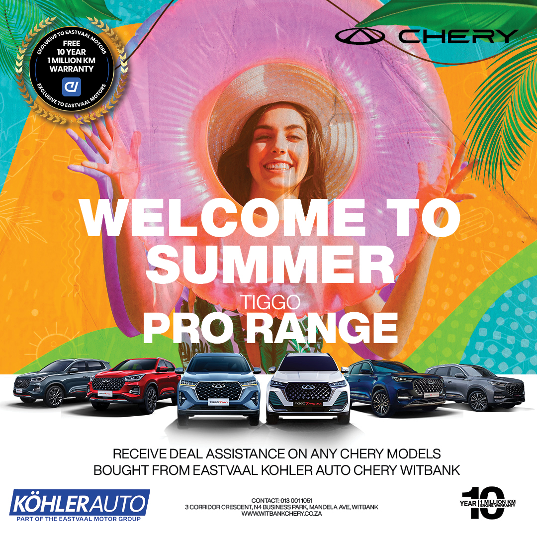 Welcome to Summer with Chery Witbank image from Eastvaal Motors