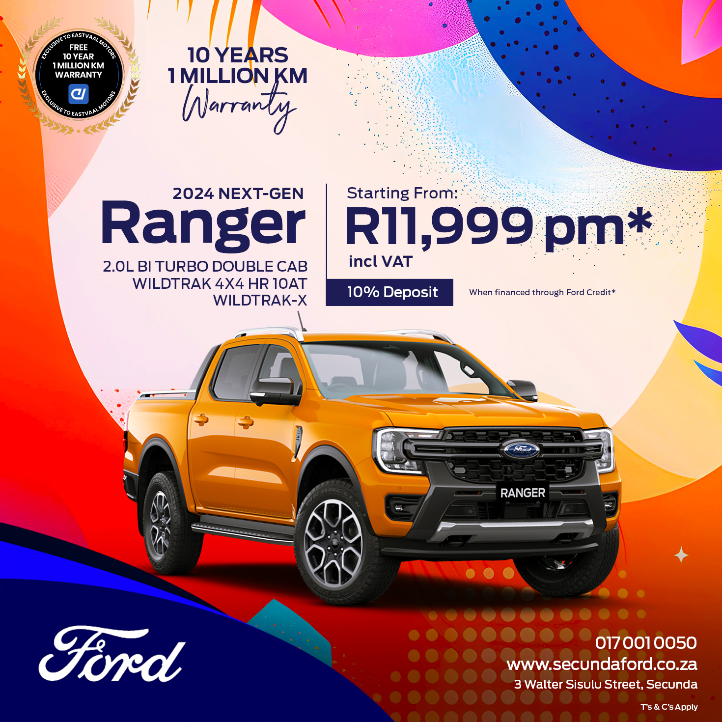 Ford Everest 3.0L V6 WildTrak 10AT 4WD image from Eastvaal Motors