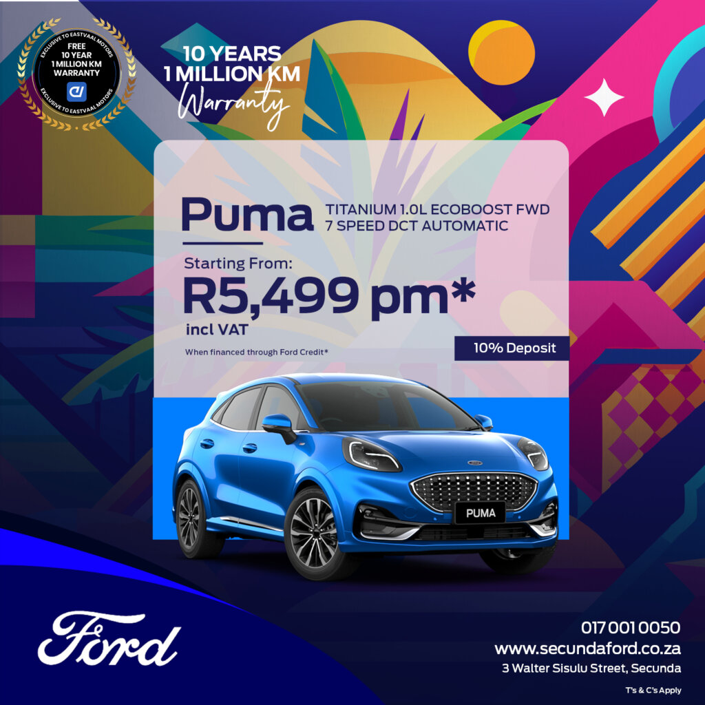 Ford Puma Titanium 1.0L Eco boost FWD 7 Speed DCT Automatic image from Eastvaal Motors