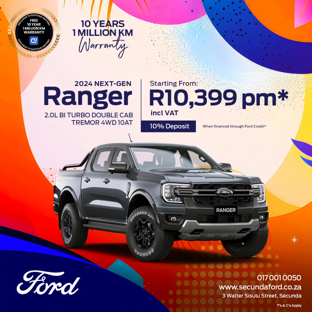 Ford Ranger 2.0L Bi Turbo Double Cab Tremor 4WD 10AT image from Eastvaal Motors