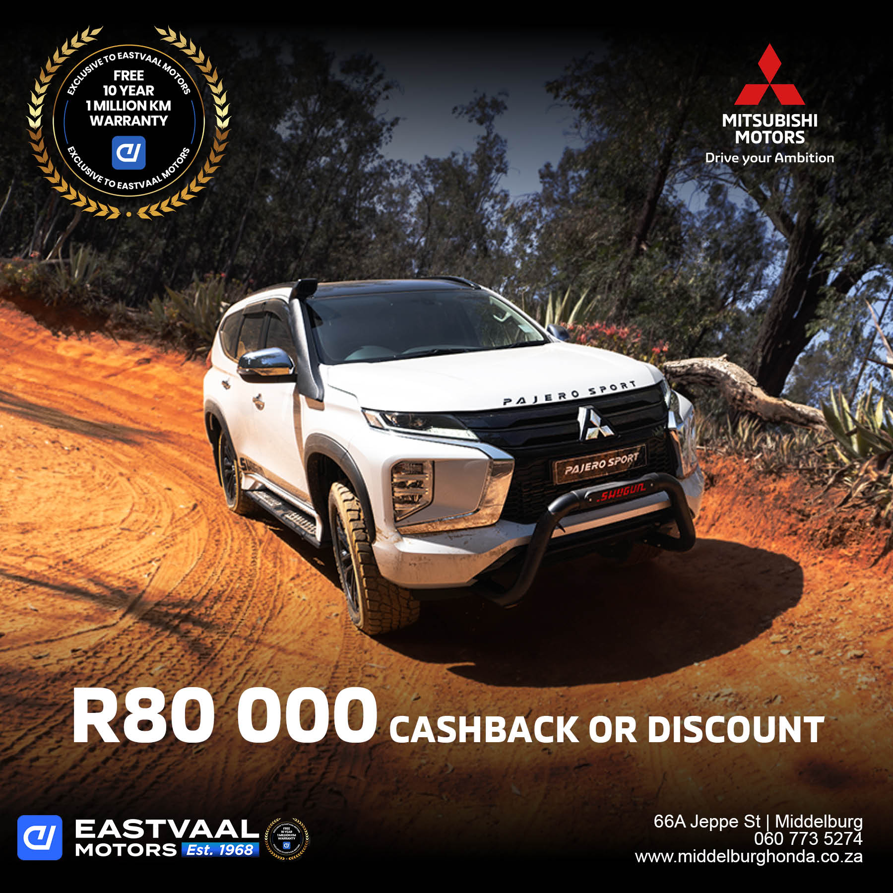 Mitsubishi Pajero Sport Shogun image from Eastvaal Motors