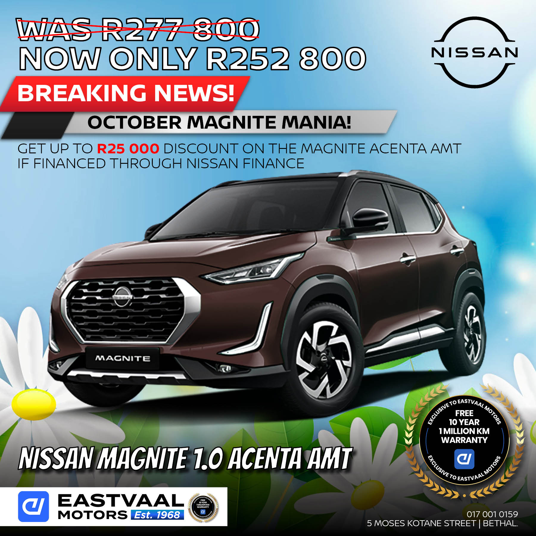 Nissan Magnite 1.0 Acenta AMT image from Eastvaal Motors