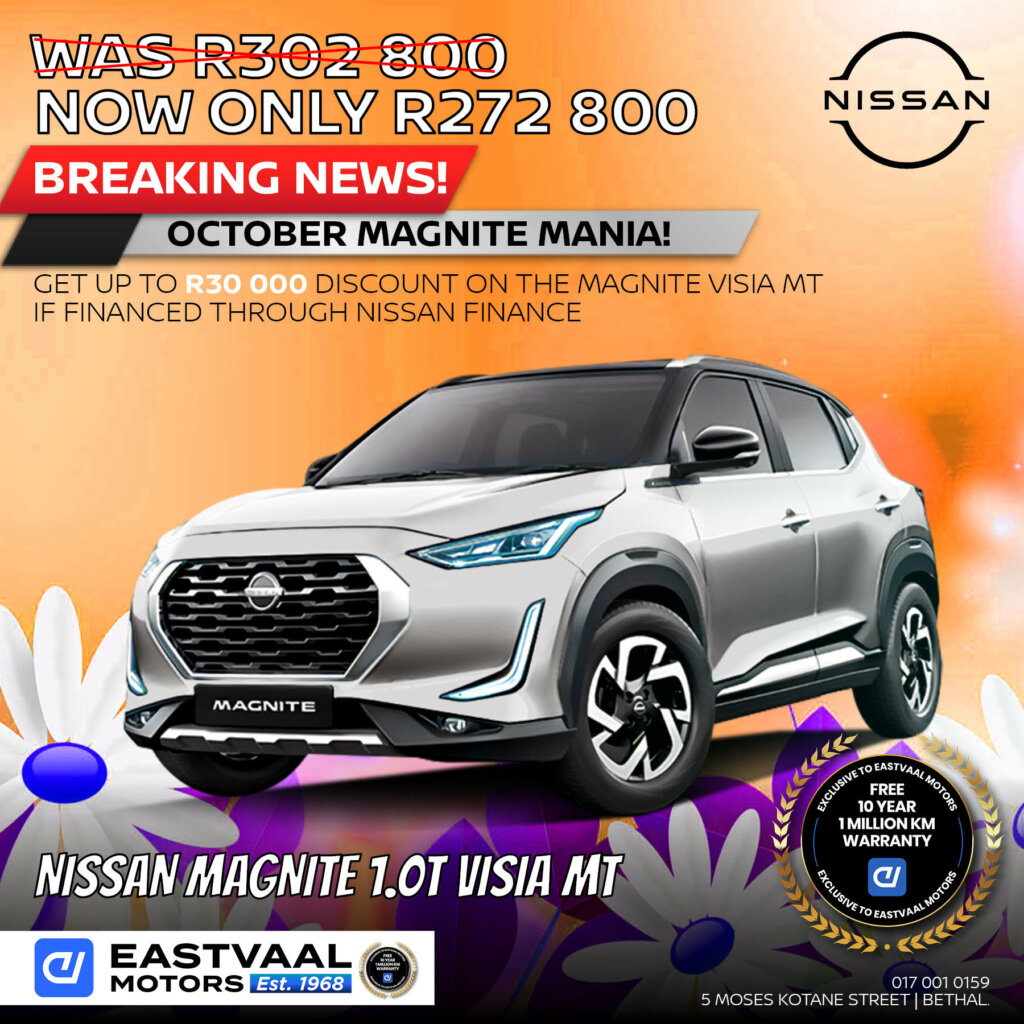 Nissan Magnite 1.0T Visia MT image from Eastvaal Motors