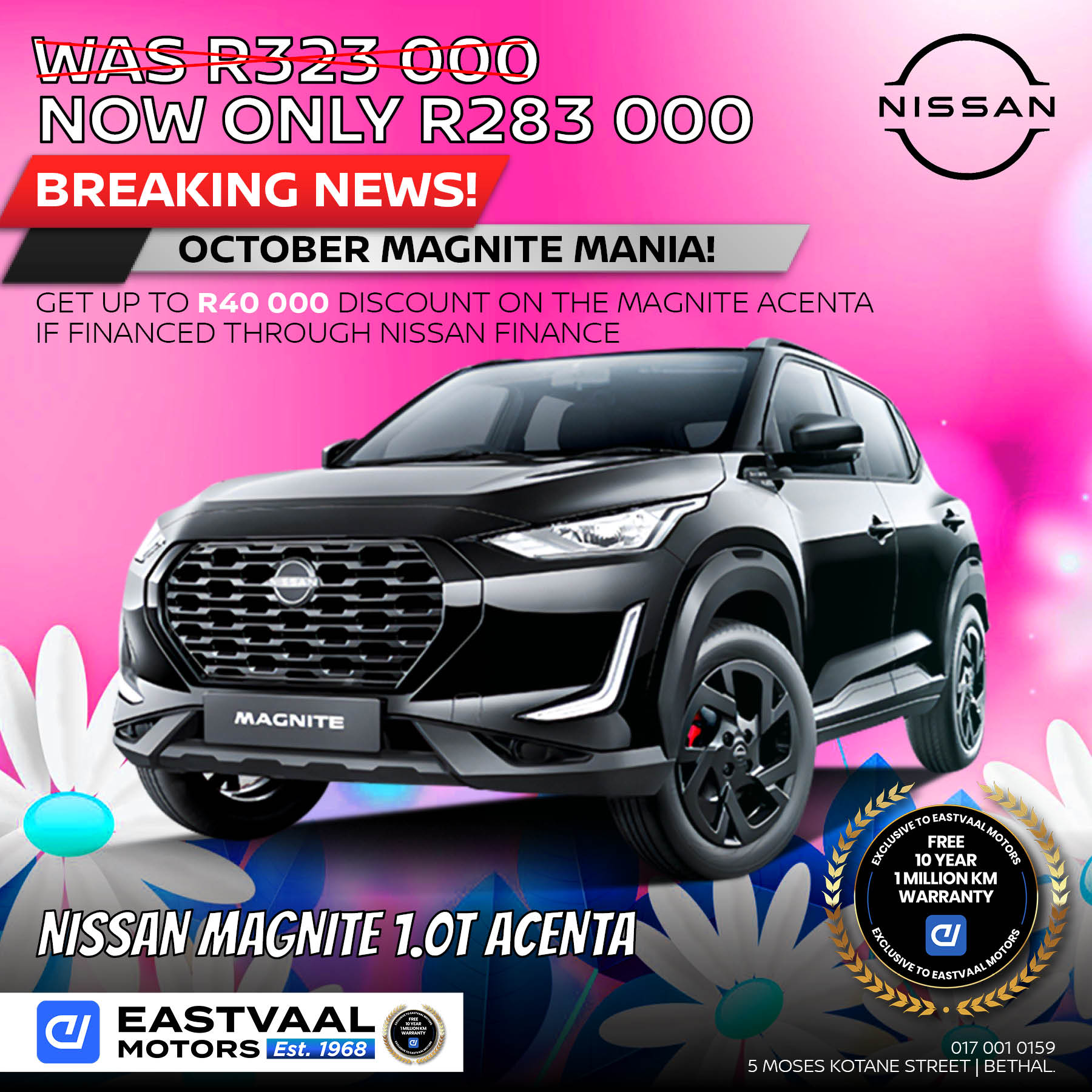 Nissan Magnite 1.0T Acenta image from Eastvaal Motors