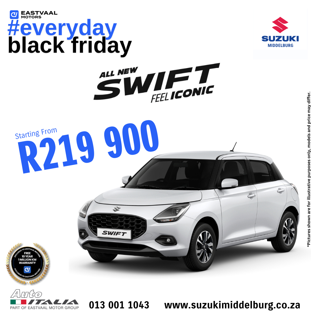 Suzuki Swift – Everyday Black Friday image from Eastvaal Motors