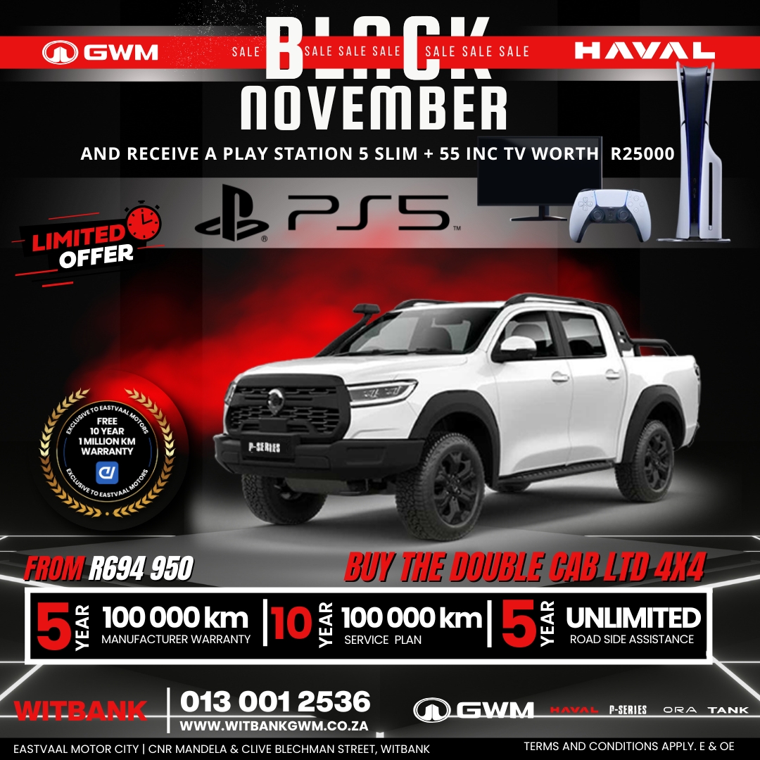 Black November at Eastvaal! Save big on your next car with deals too good to pass up. Limited-time offers are on now! image from Eastvaal Motors