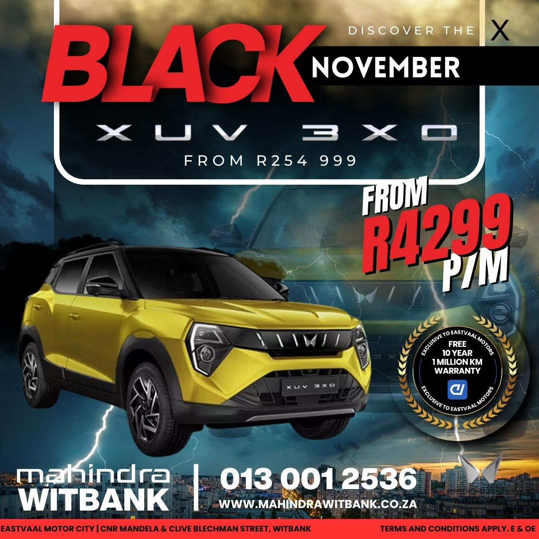 Black November at Eastvaal! Save big on your next car with deals too good to pass up. Limited-time offers are on now! image from Eastvaal Motors