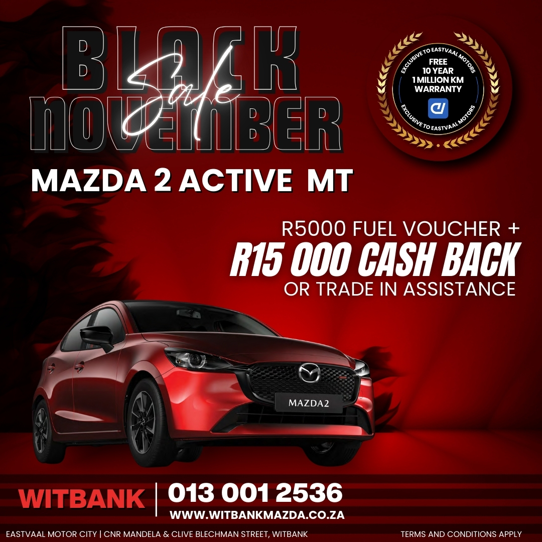 Cashback Deals You’ll Love! Take advantage of our Black November specials and drive off with more in your pocket! image from Eastvaal Motors