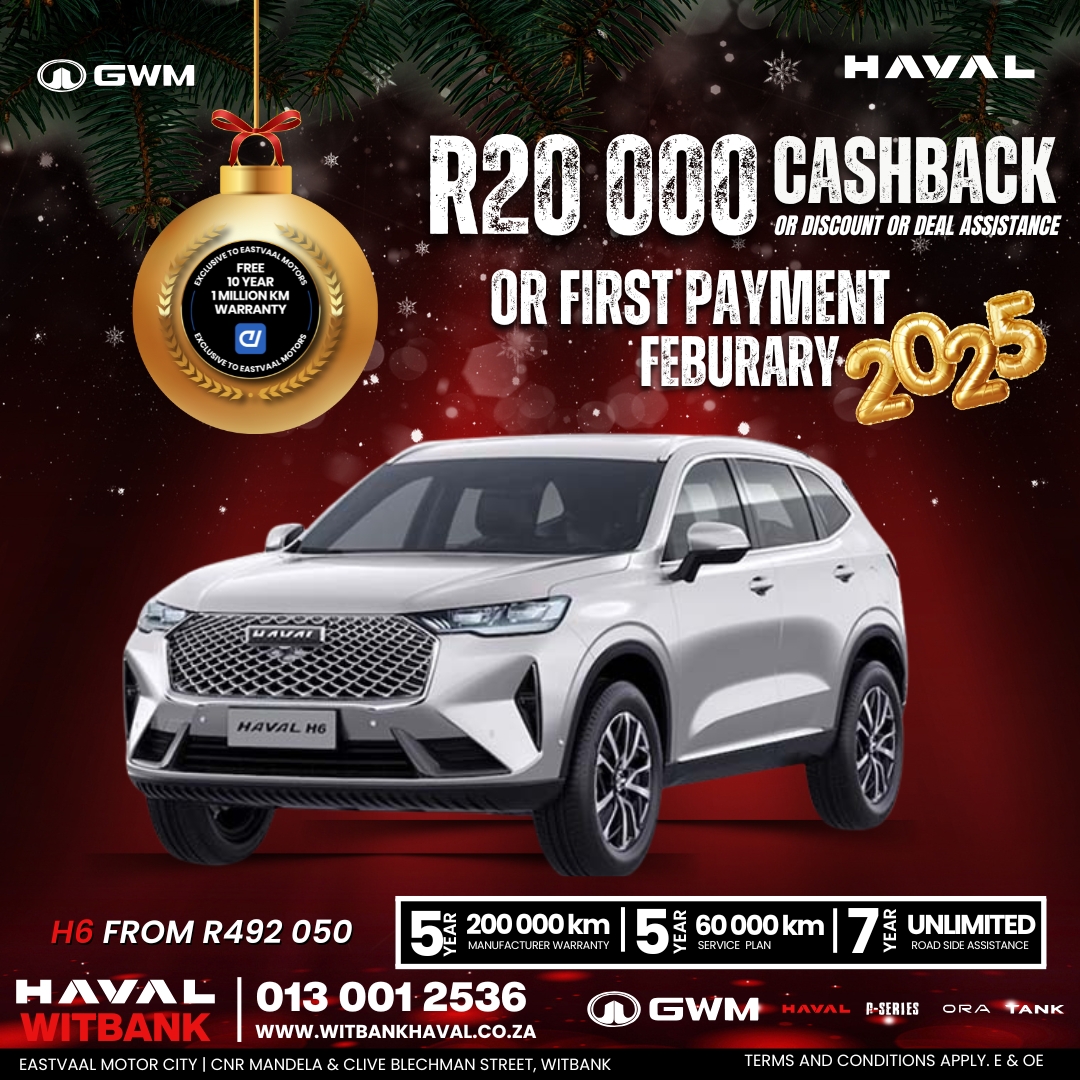 Joy rides start with HAVAL! 🎉 Don’t miss our holiday sales event! image from Eastvaal Motors