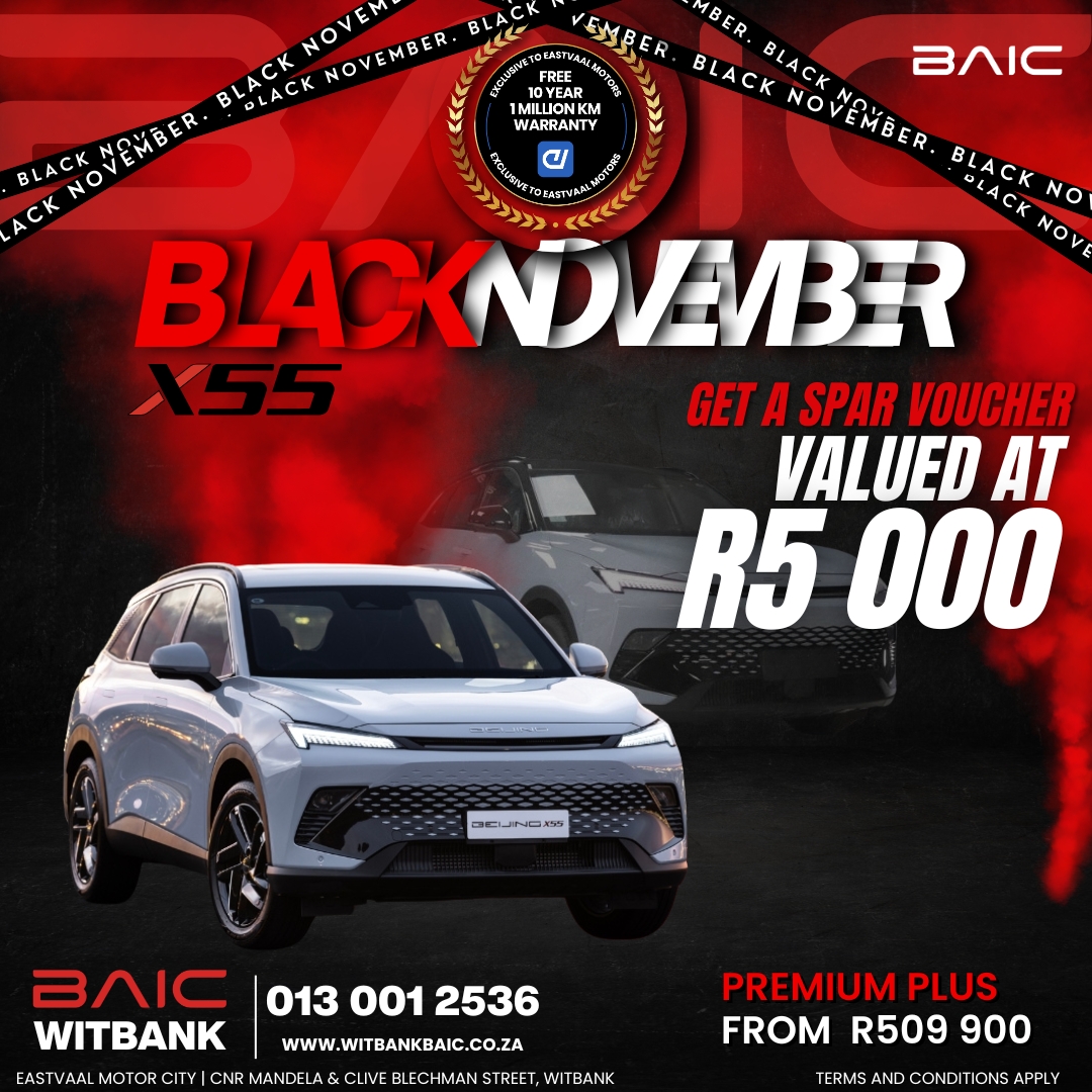 Looking for a New Ride? Enjoy massive savings and a 10-year, 1 million km warranty this Black November at Eastvaal Motor City! image from Eastvaal Motors