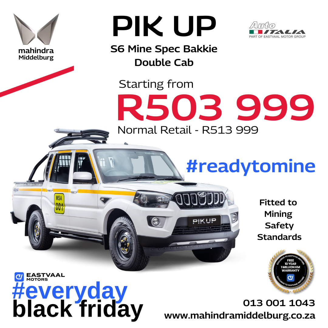 Mahindra Mine Spec Bakkie – Everyday Black Friday image from Eastvaal Motors