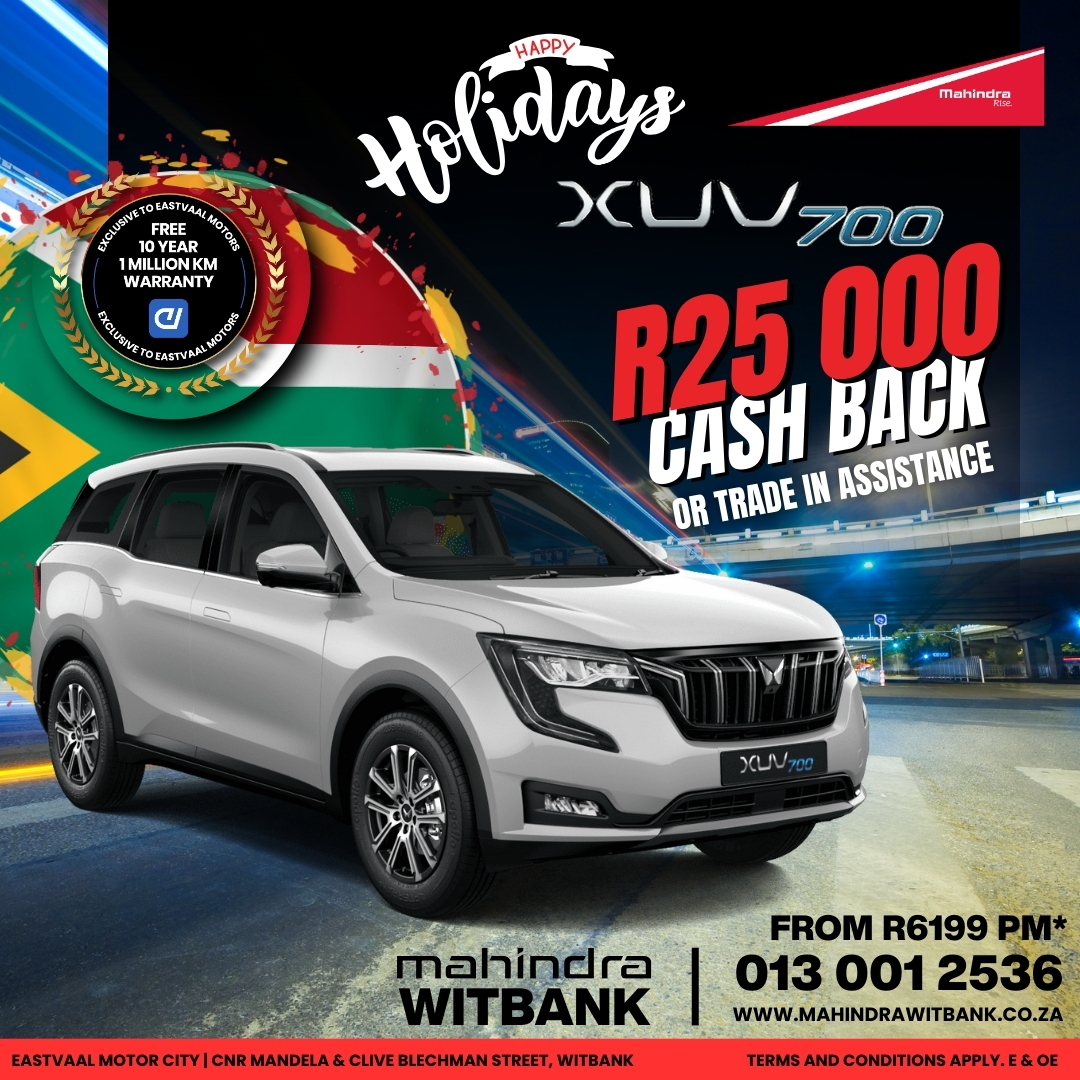 🎁 Mahindra’s gift to you! Big savings and big smiles this festive season. 🎊 image from Eastvaal Motors